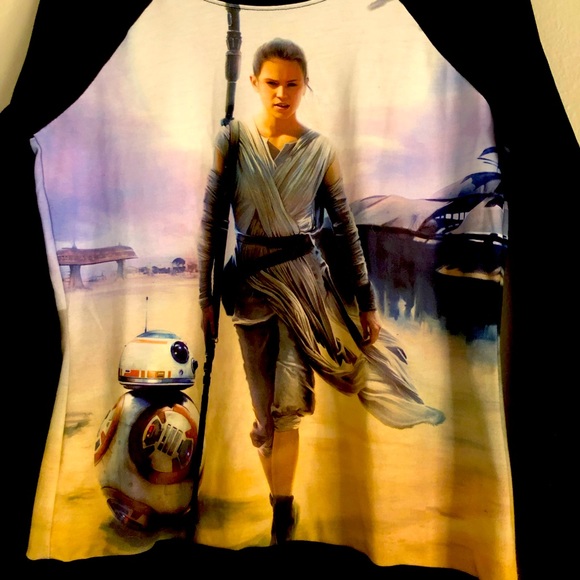 Disney Star Wars Rey light sweatshirt/heavy tee - Picture 2 of 3